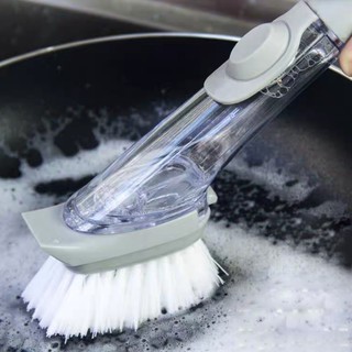 (COD) Cleaning Brush Sikat Cuci Piring Alat Dapur Free Sponge Pembersih