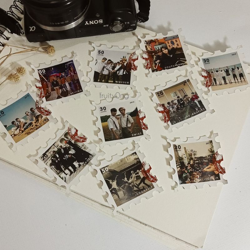 

STICKER KPOP NCT/BTS/AESPA POSTSTAMPS (isi 10pcs)