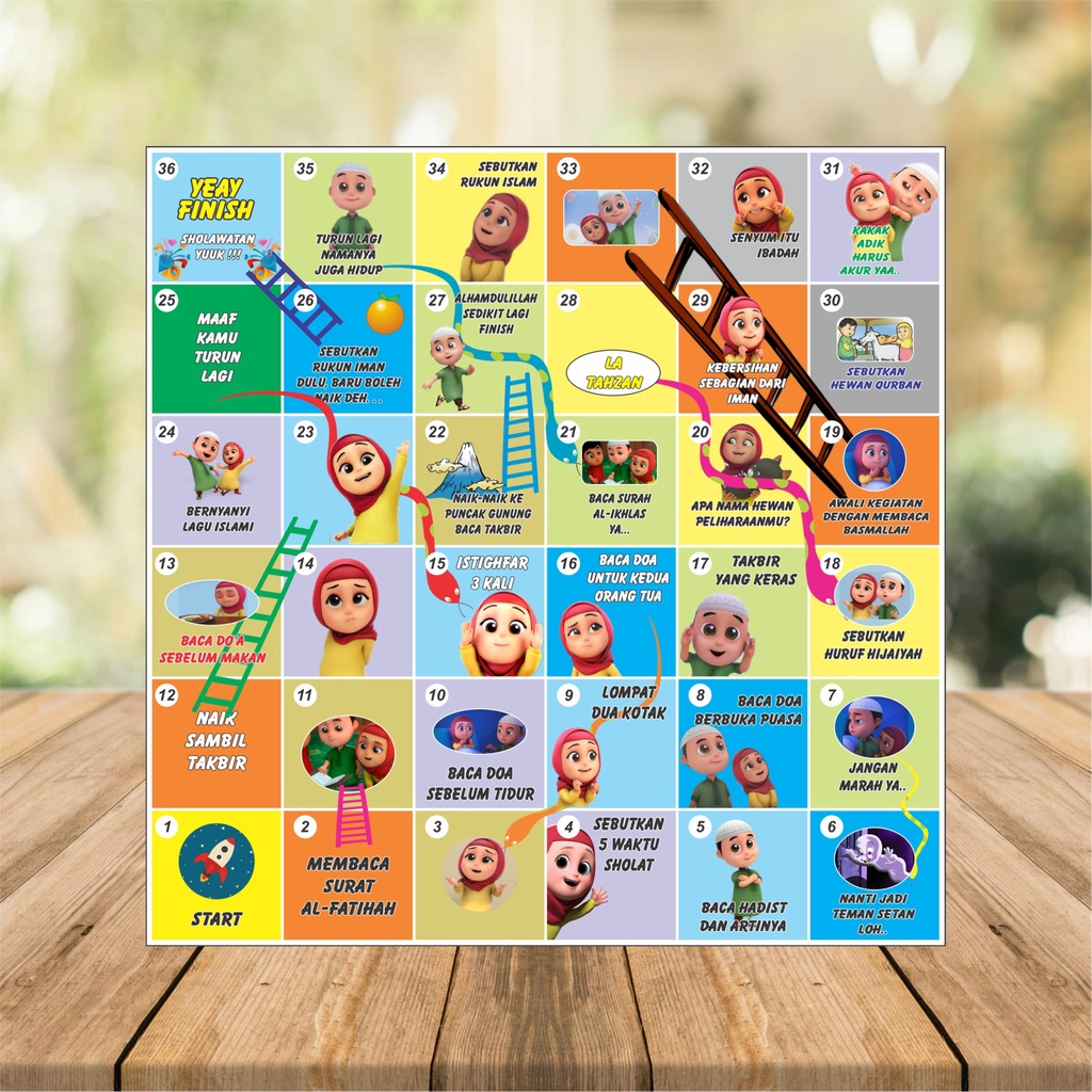 ULAR TANGGA JUMBO 150x150 cm FREE DADU BANTAL ULAR TANGGA NUSA RARA ULAR TANGGA ISLAMI ULAR TANGGA H