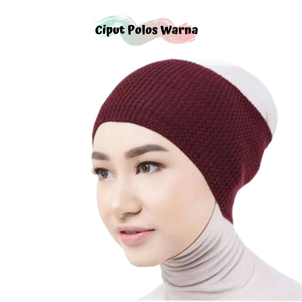 Ciput Rajut Polos/Bandana ciput POLOS