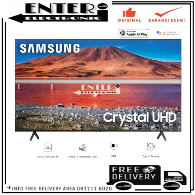 SAMSUNG UA55TU7000 - SAMSUNG LED TV 55 INCH SMART TV CRYSTAL UHD HDR TV LED 50 INCH SAMSUNG 55TU7000