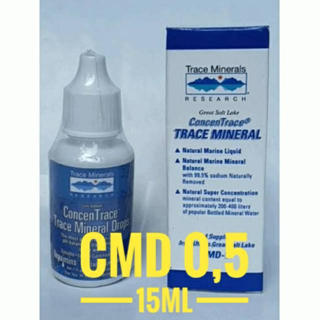 Garam Gunung, Trace Mineral CMD 0,5 Oz 250 tetes Peningkat DAYA IMUN TUBUH