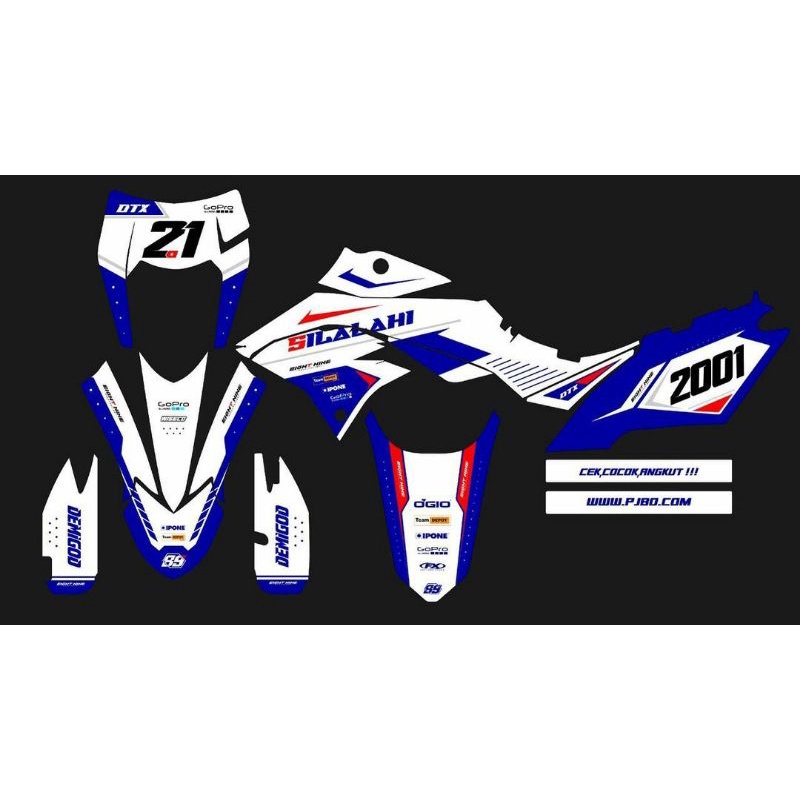 Decal stiker KLX DTRACKER full body custom