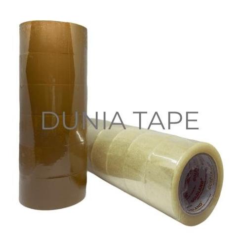 

(DUS CARGO) LAKBAN BENING COKLAT 2 INCH X 80 YARD (70 METER) - SB - Bening ---Termurah---