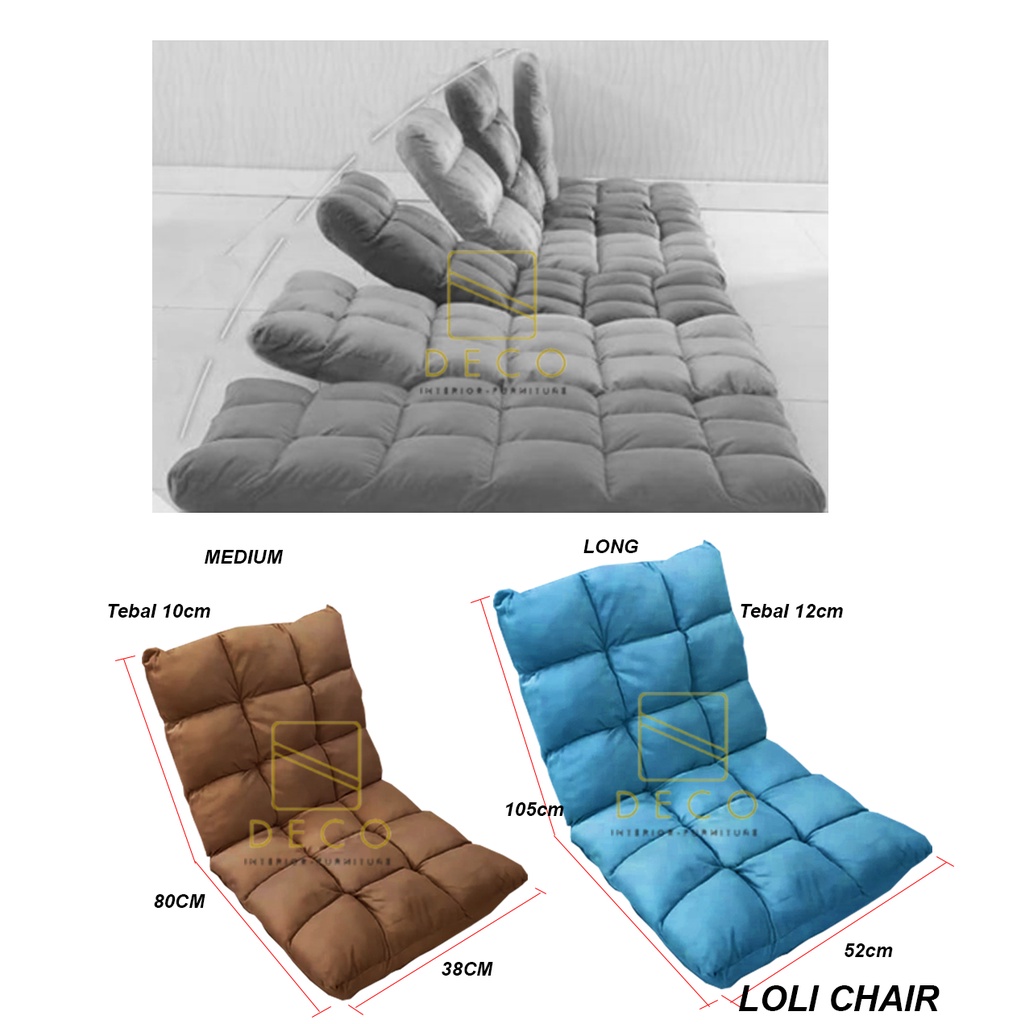 Kursi Lipat Lesehan-Kursi Lantai-Kursi Tatami-LOLI CHAIR LONG