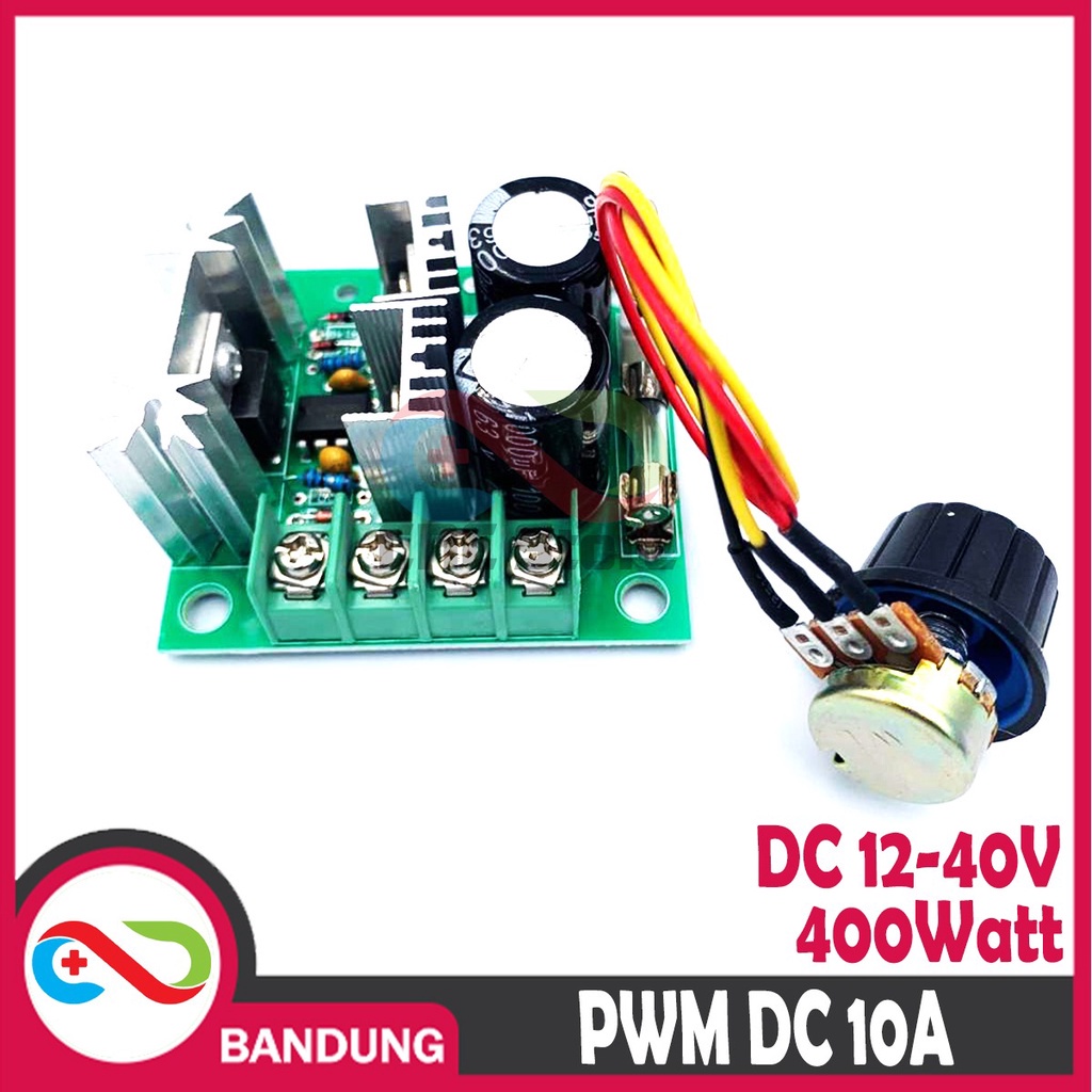 PWM DC 10A STRONG SPEED CONTROL MOTOR DC LED DIMMER 400W 12V-40V