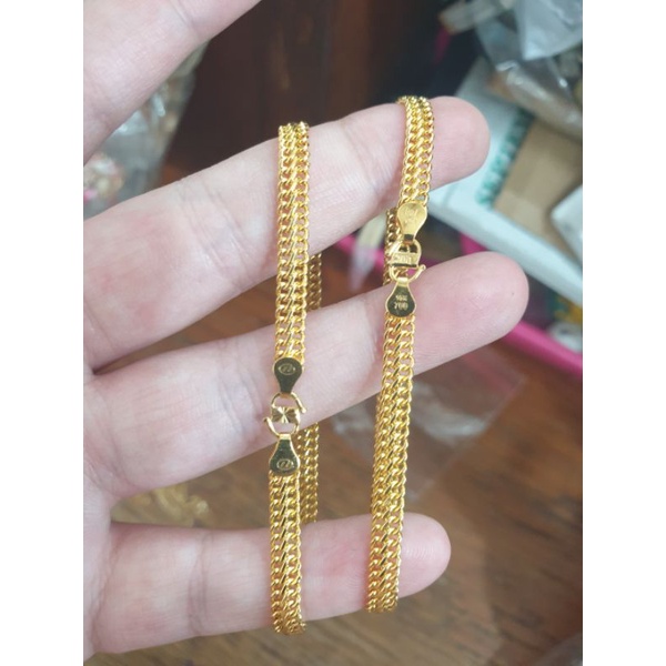 gelang polos susun sirih emas asli 700 70% 16k 2 gram