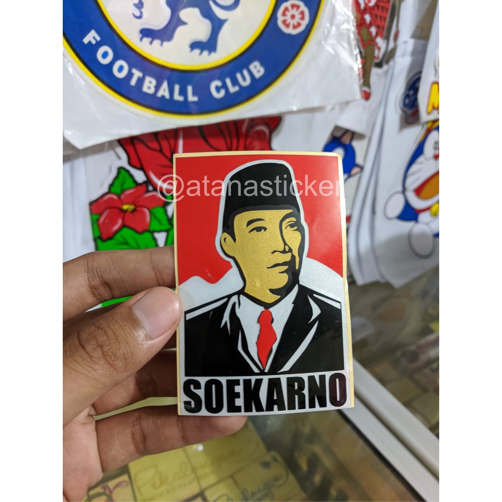 

Stiker Cutting Soekarno 6x9cm Nyala Reflective Scotlite Fosfor