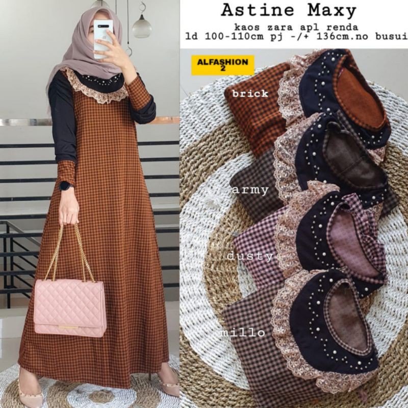FASHION MUSIM GAMIS • ASTINE MAXY ORI BY ALFASHION SOLO