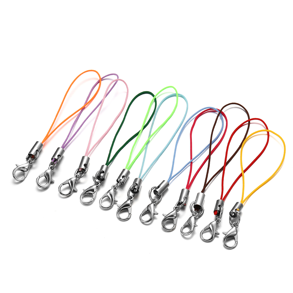 100 pieces/batch 72mm polyester pendant lanyard untuk DIY anting-anting liontin membuat perhiasan persediaan