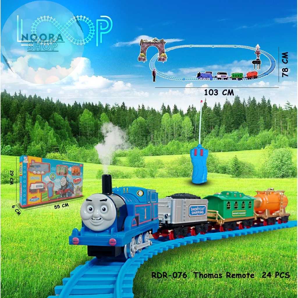 PROMO MURAH RDR076 Kereta Api Thomas Train RC Kereta Api Robot Train Mainan Anak Remote Control Remo