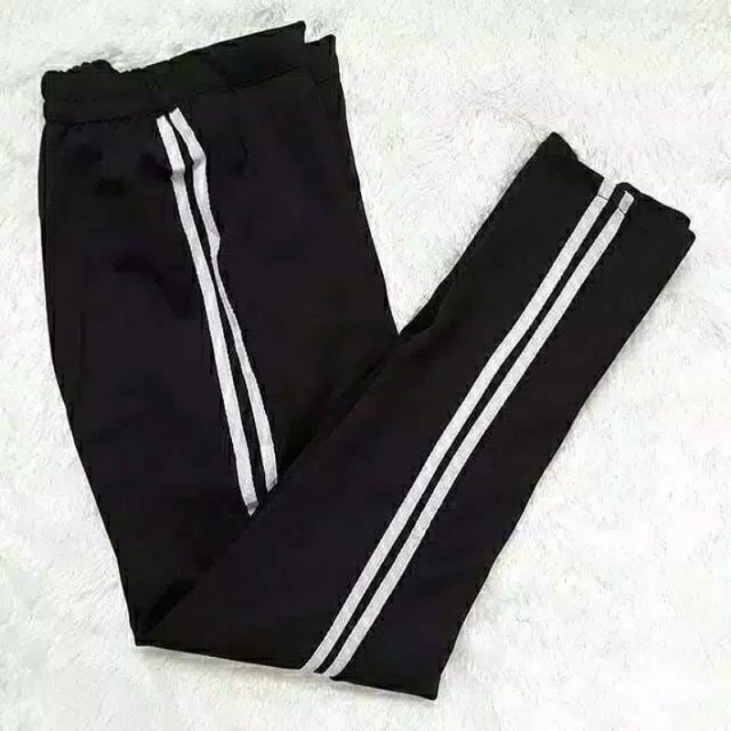 LEGGINGS PLAT BAHAN SCUBA / SCUBA PANTS LIST/BISA BUAT SANTAI