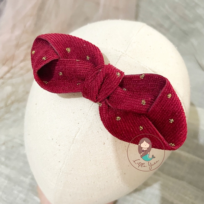 LITTLE YURA - Belle Headband (Banyak Warna) / Bandana Bayi / Newborn Headband Nylon Baby / Pita Bayi dan Anak / Aksesoris Bando Anak