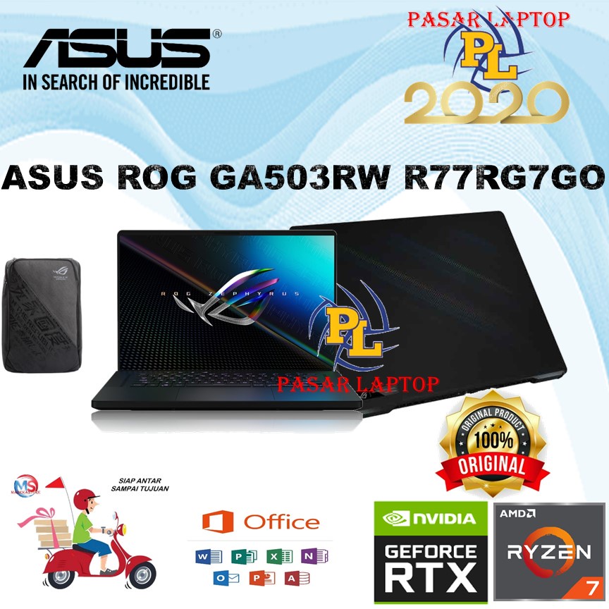 ASUS ROG ZEPHYRUS G15 GA503RW R77RG7GO RYZEN 7 6800HS 16GB 1TBSSD RTX3070TI 8GB W11+OHS 15.6QHD 165H