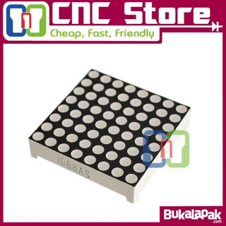 [DSP-0036] LED DOT MATRIX Merah 8x8 8 X 8 3mm sisi 32mm