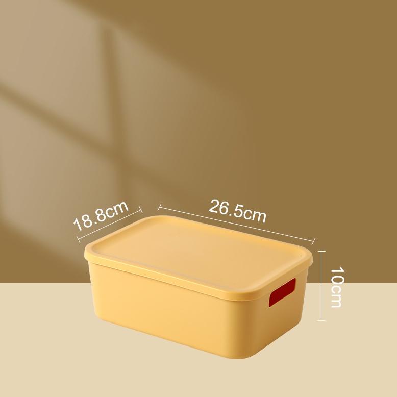 Kkv-Storage Basket/Storage Box With Cover/Multiple Sizes/Kotak Penyimpanan Bin Pantry Serbaguna Kota
