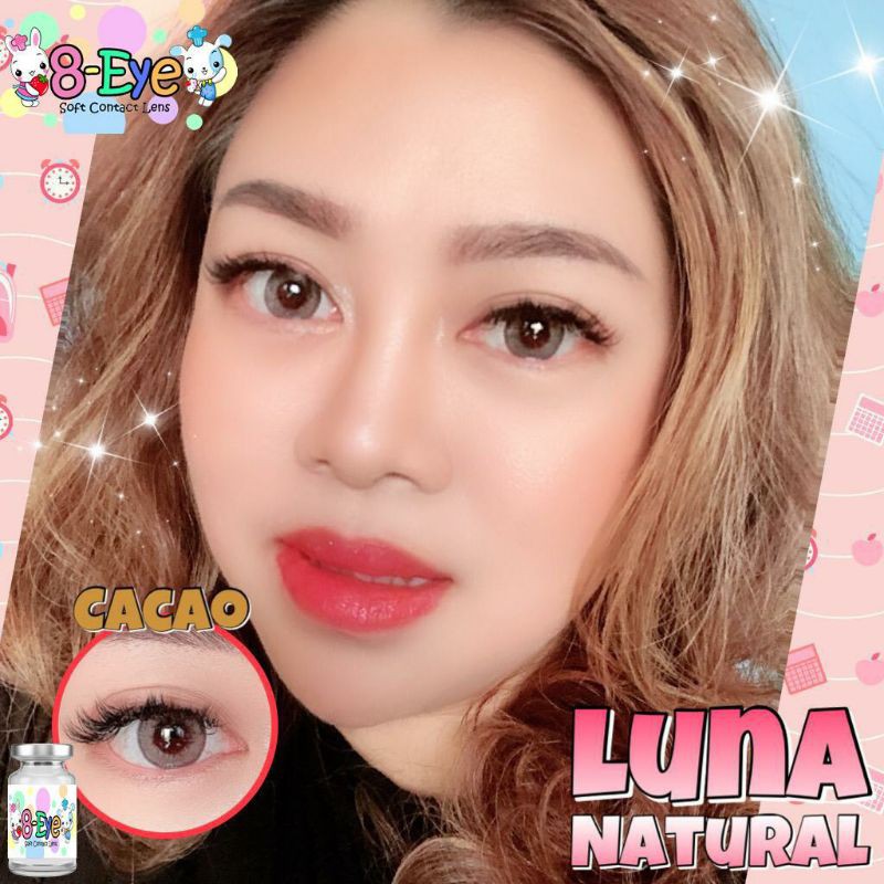 JUAL SOFTLENS B-EYE EOS - Luna Natural Almond / Cacao / Aqua -425 s/d -600 softlen hitz soflens minus soflen kekinian soflens LUNA warna cantik lensa contact jual soflens jual softlen jual softlens