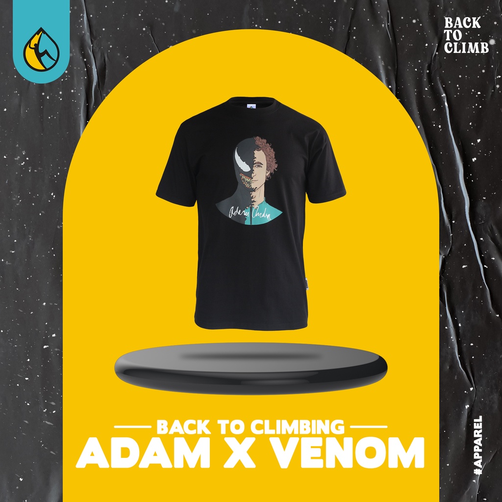 Baju Kaos Panjat Tebing T-shirt Outdoor Series Adam x Venom