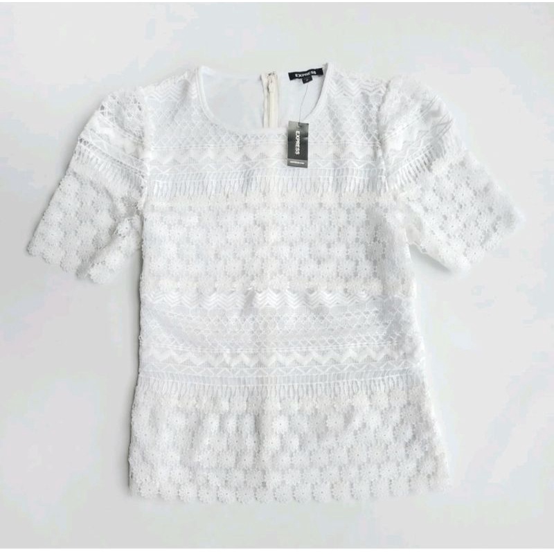 EXPRESS LACE WHITE TOP
