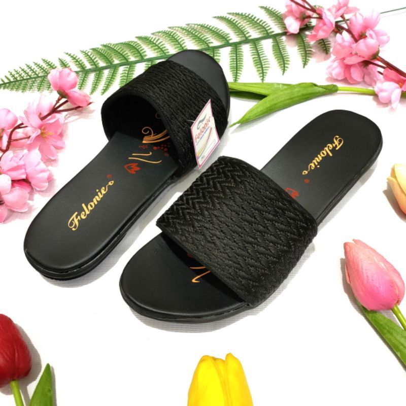 Sandal wanita murah terbaru Felonie DH 03 rajut kekinian trendy keren elegan murah