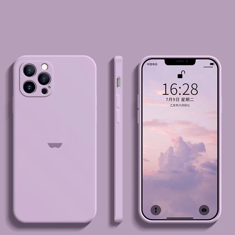 Case Desain Straight Cube Untuk iPhone 6 6s 7 8 Plus X XR XS Max SE 12 11 Pro Max