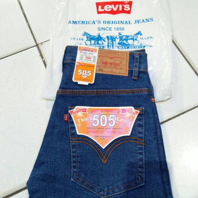 Celana Jeans Levis 505 Slim fitt karet ✅ BISA BAYAR DI TEMPAT..