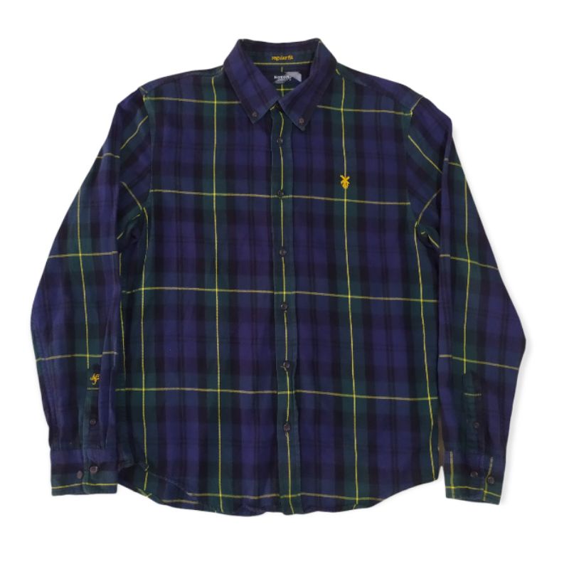 Kemeja Flannel Noton Original Second / Kemeja Flannel pria / uniqlo
