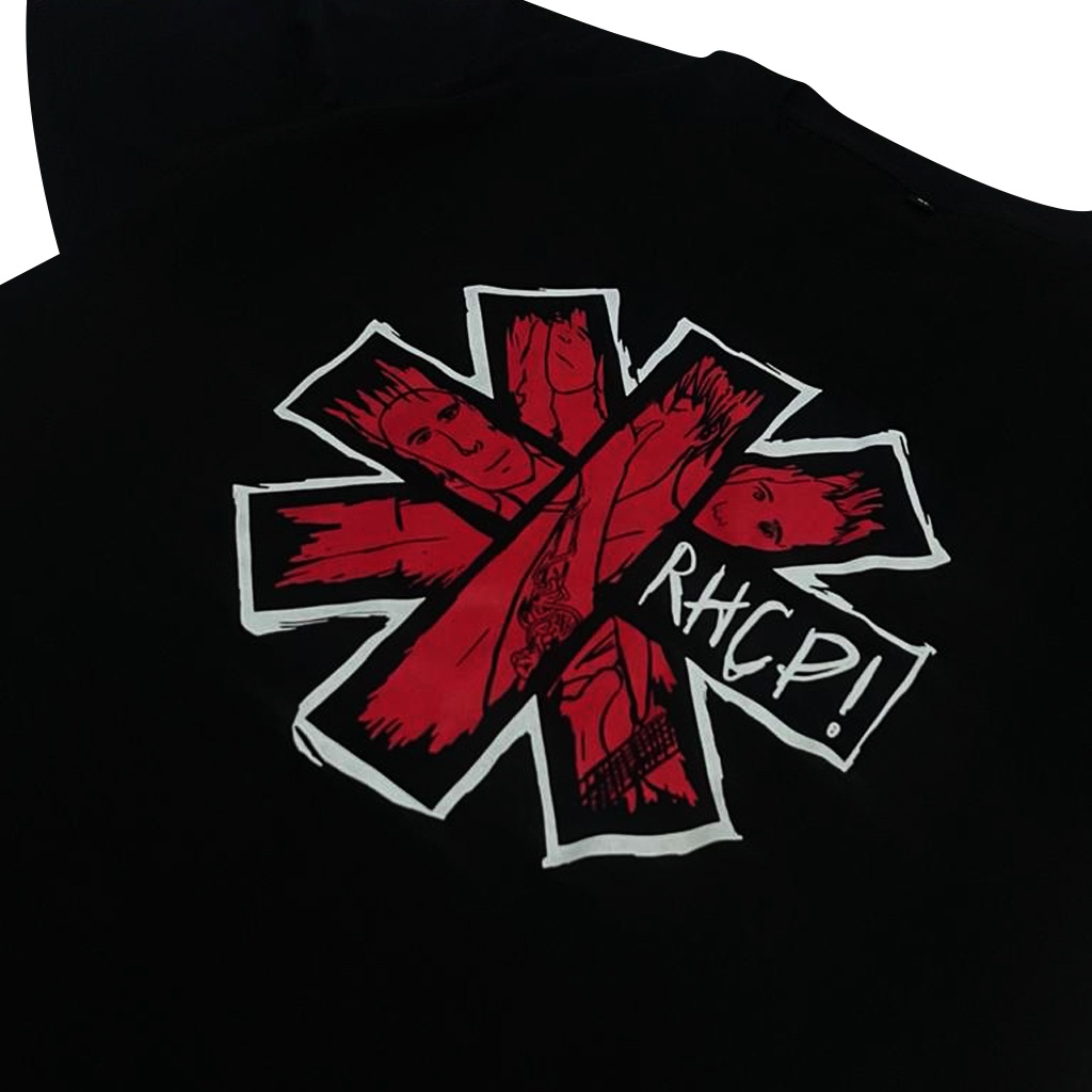 KAOS BAND RHCP RED HOT CHILI PEPPERS | BAJU DISTRO MUSIK ROCK PRIA WANITA OVERSIZE