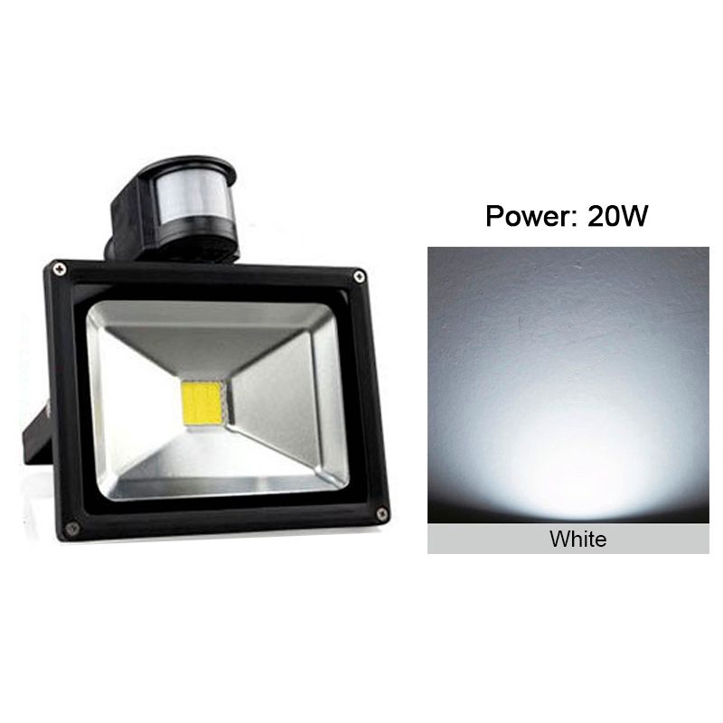 Motion Sensor Led Flood Light 10w 20w 30w 50w Pir Led Motion Sensor Lamp Ip65 Outdoor Light Shopee Indonesia