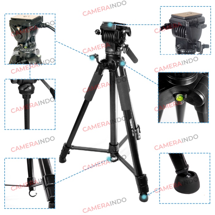 Tripod TAKARA VIT 283 Professional Photo Video Tripod DSLR Kamera