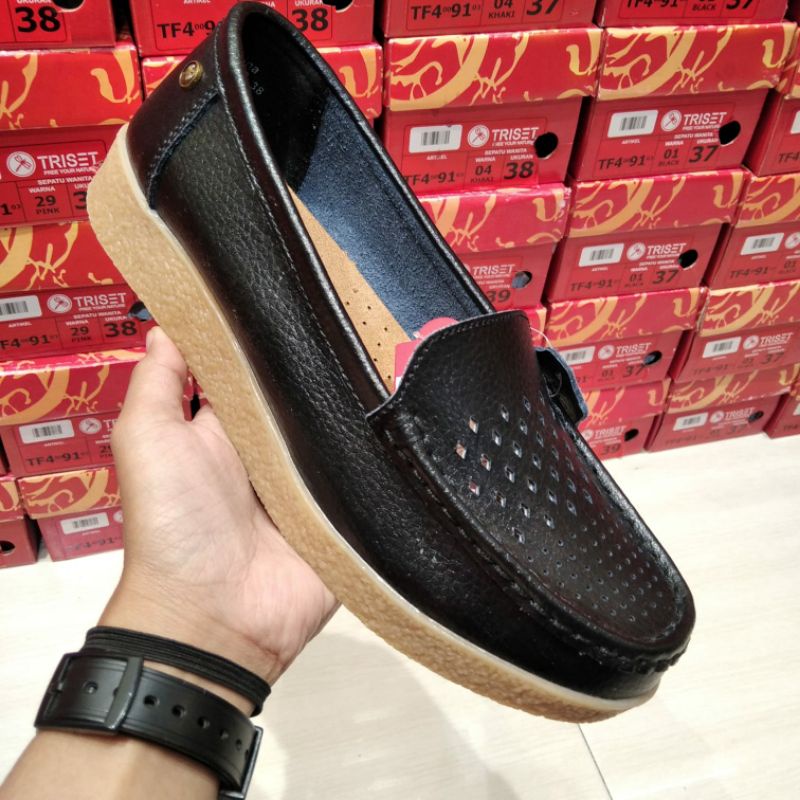 TRISET sepatu kulit wanita | sepatu formal wanita kulit