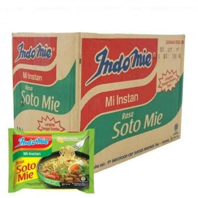 Indomie Soto Mie 1dus isi 40pcs Ready Go Send Grab