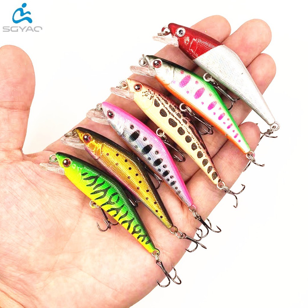 Shengyao 1Pcs New Sinking Minnow Fishing Lure 6.5cm 6g Swimbait Bass Wobbler Kail Ikan Kecil Memancing Kait