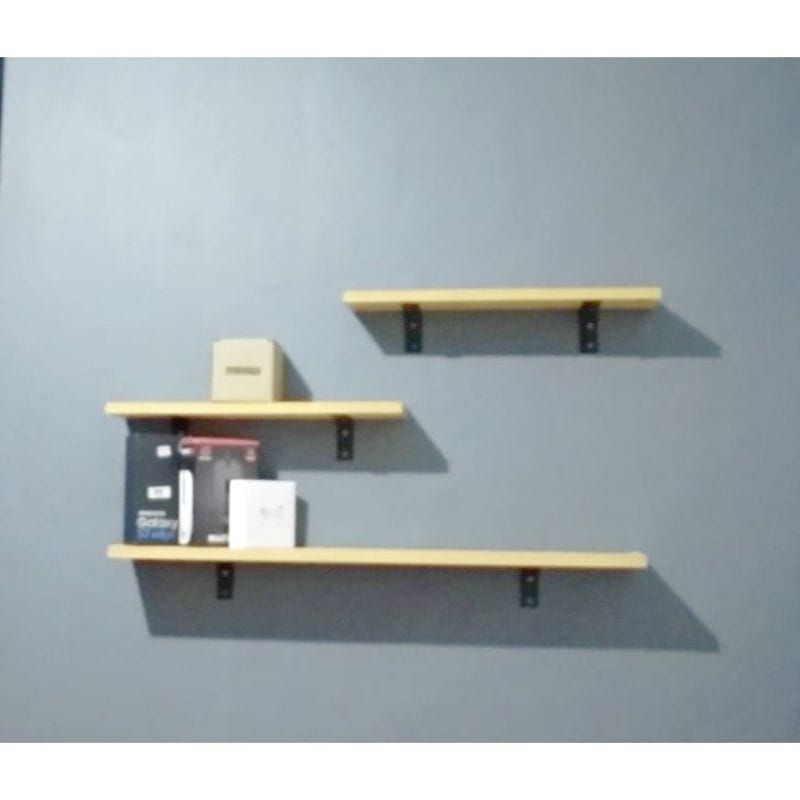 Rak Besi Siku Besi Ambalan Rak Penyangga papan rak dinding gantungan baju Rak Sudut Rak pot bunga.