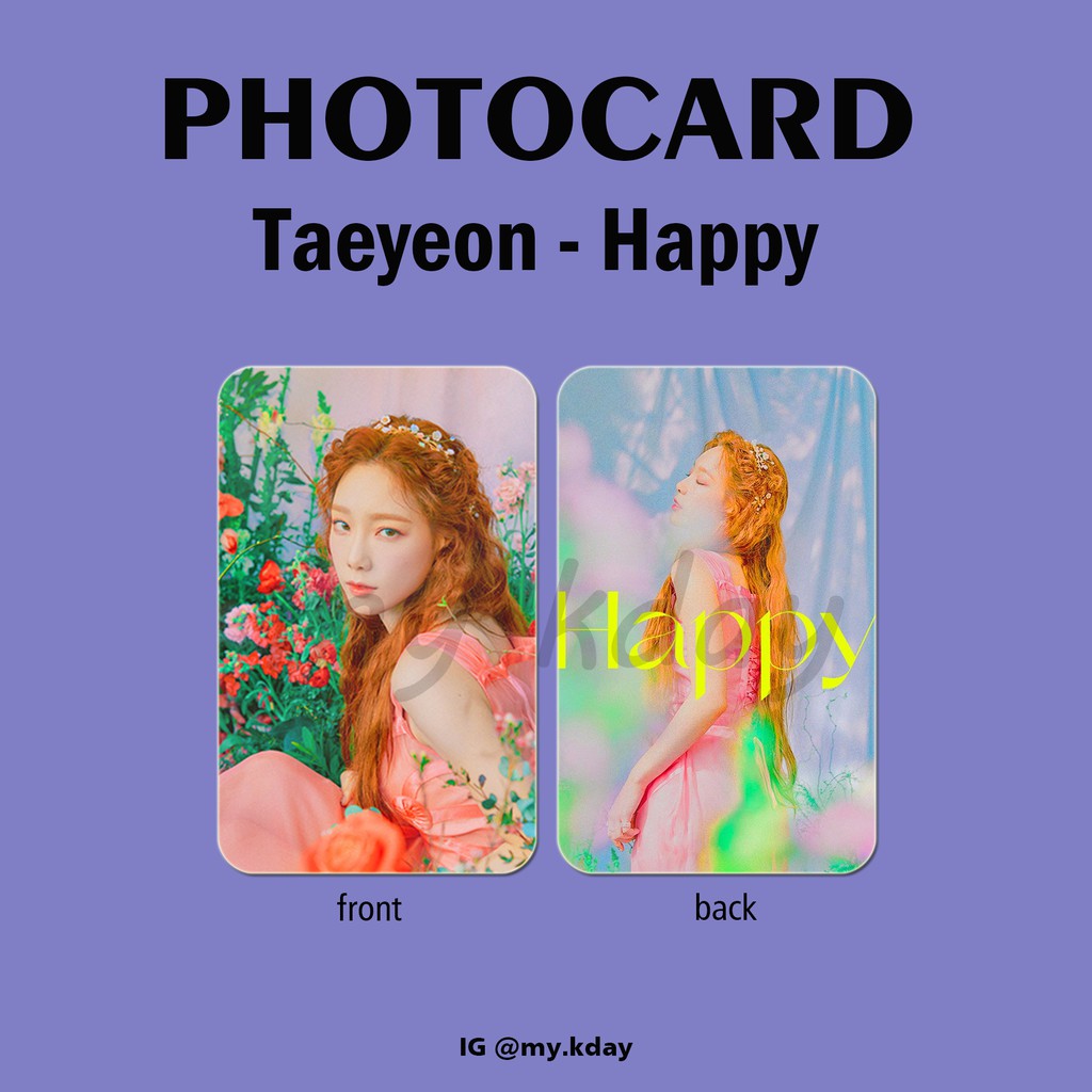 PC-0056, Unofficial Photocard Taeyeon Happy 2 sisi