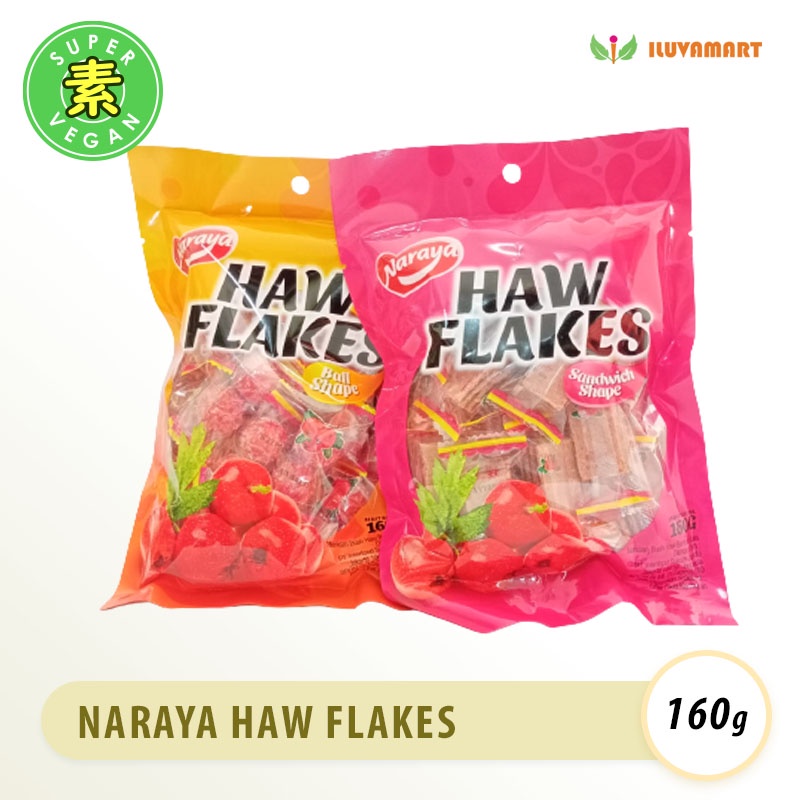 

Naraya Haw Flakes 160g Camilan Legendaris Manisan Buah Haw Sanca Haw