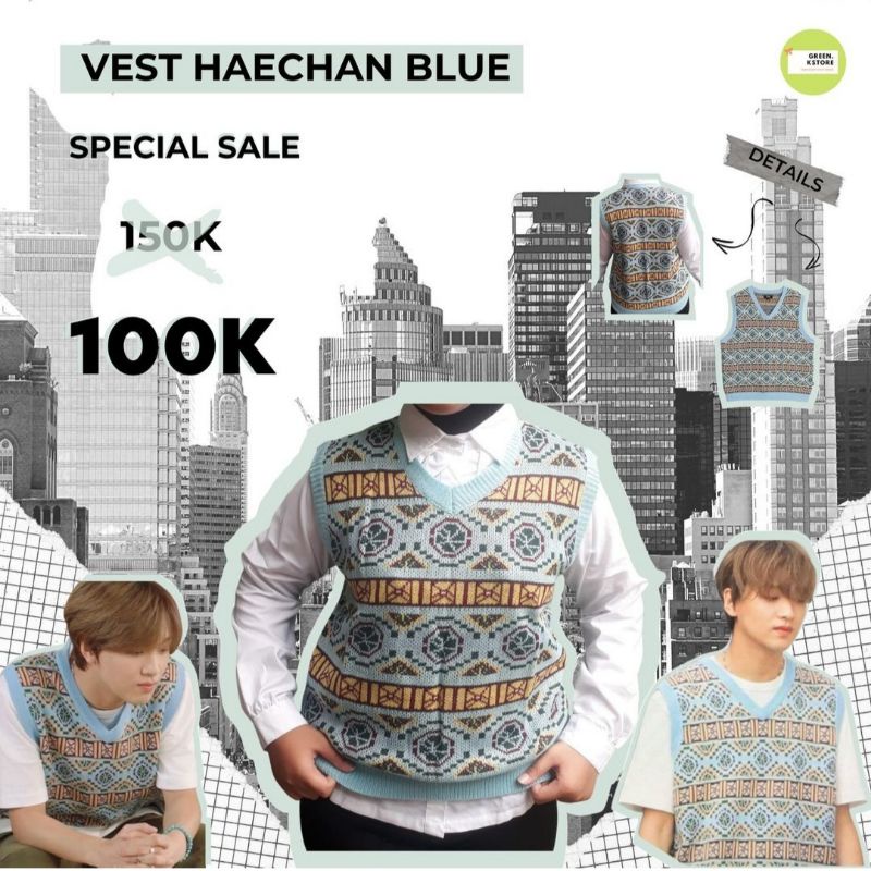 DISKON SPESIAL VEST HAECHAN NCT DREAM OUTFIT NCT