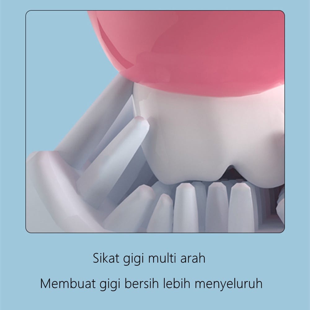 Sikat Gigi Anak Silicone BPA FREE Bentuk U Usia 2-6 Tahun