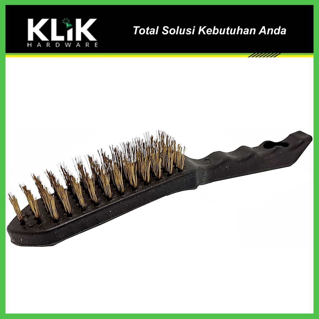 Xander Sikat Baja Gagang Fiber - Sikat Kawat Handle Plastik PVC