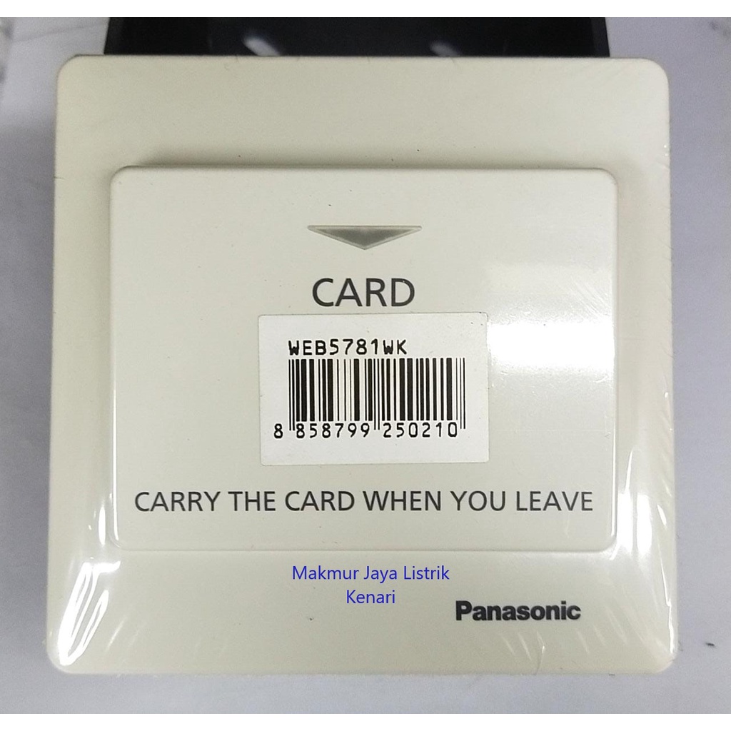 Panasonic SAKLAR KEY CARD PANASONIC WEB5781WK / SAKLAR KARTU / SWITCH