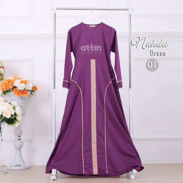 Gamis katun toyobo nahda dress by attin