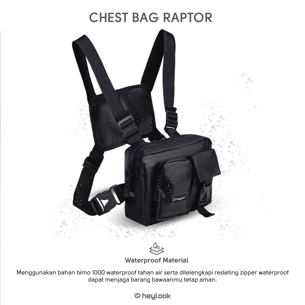 Tas Dada Tactical Rig Bag Outdoor Chest Bag Waterproof Tas Sepeda Biker Anti Air Terbaru Kekinian