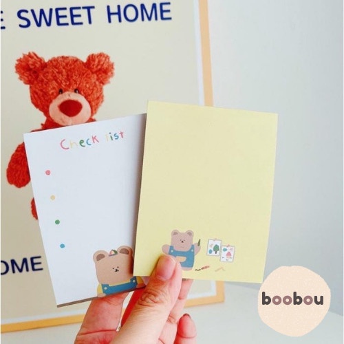 

Menakjubkan Memopad Bear Check Ins Beruang Lucu Tear Notepad Isi 50 Lembar Limited