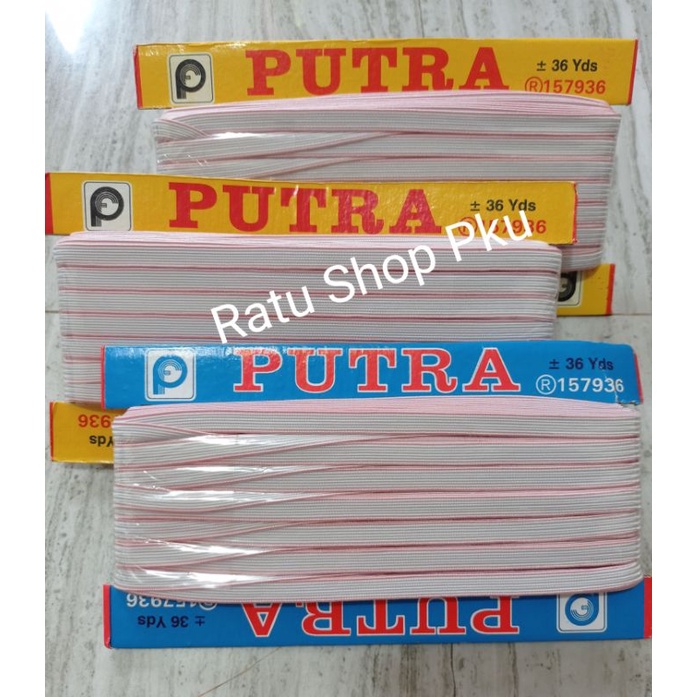 ELASTIC ELASTIK KARET PUTRA -  KARET ELASTIK KOLOR lebar 7mm