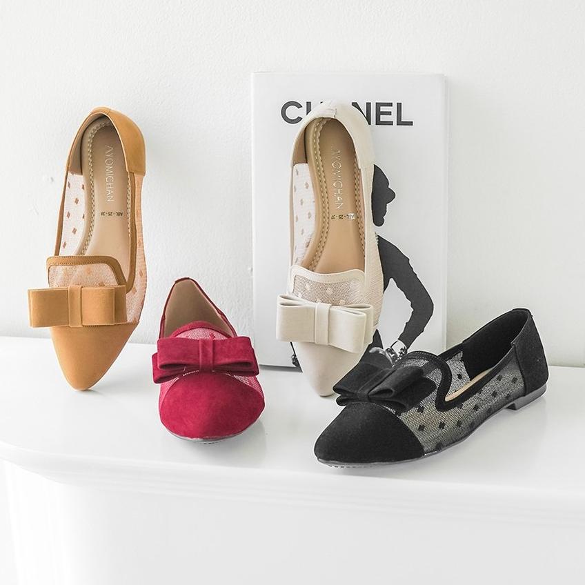 Best Seller.. Flat Shoes AYOMI Diomira ABL25 Sepatu Flat Wanita