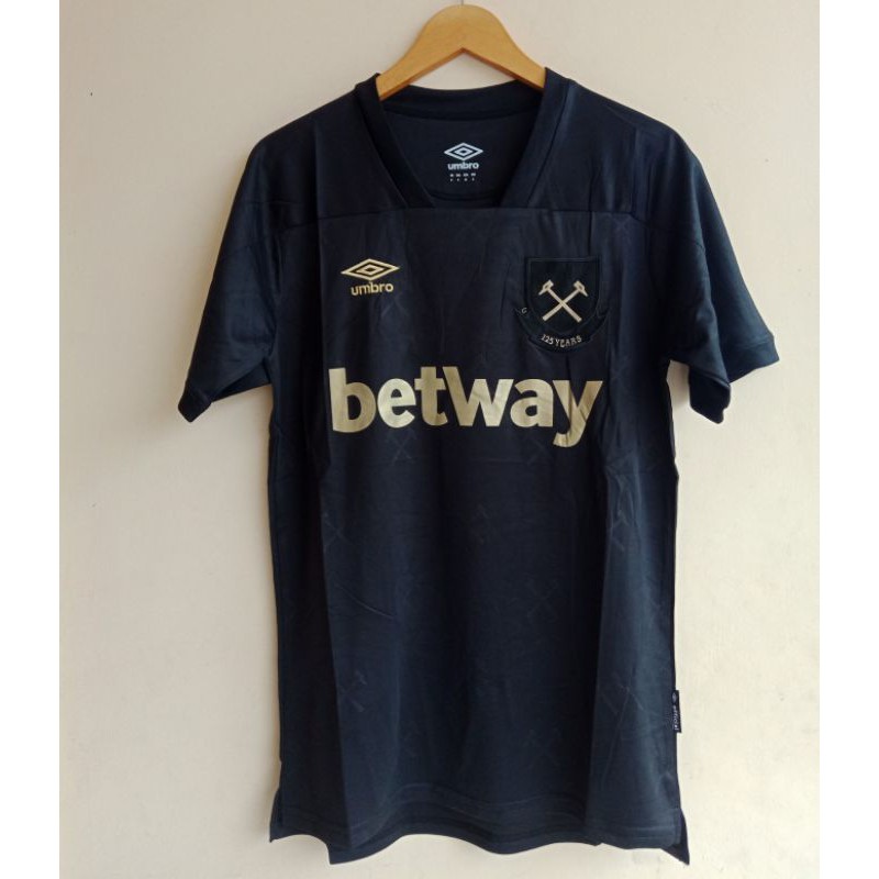 JERSEY BOLA WESTHAM UNITED 3RD BLACK 2020/2021 GRADE ORI