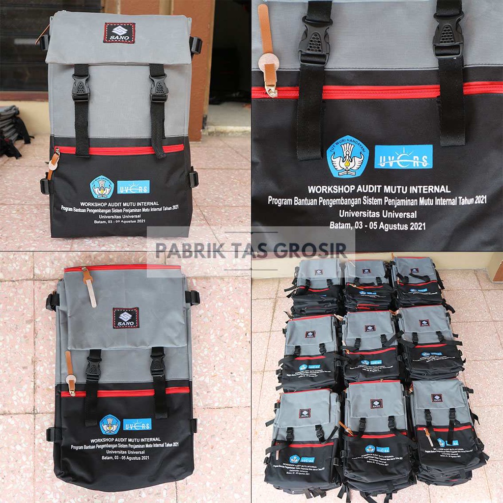 TAS GROSIR SANO DISTRO ABU HITAM SABLON WORKSHOP AUDIT MUTU INTERNAL COCOK UNTUK SOUVENIR SEMINAR