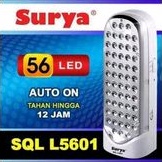 Emergency Lamp SURYA WHITE SQL L5601 AUTO ON (Tahan hingga 12 Jam)