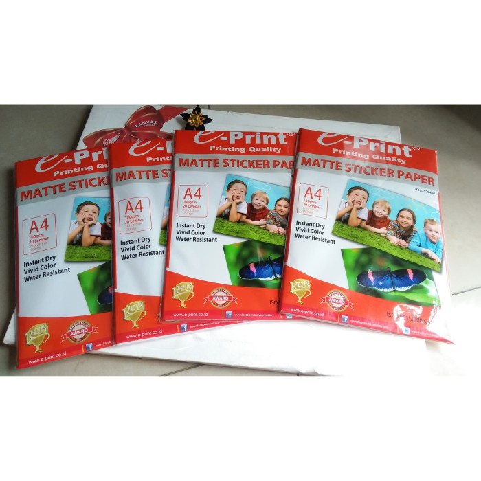 

(DISKON TERMURAH) Kertas Sticker Matte 100g A4 E-Print