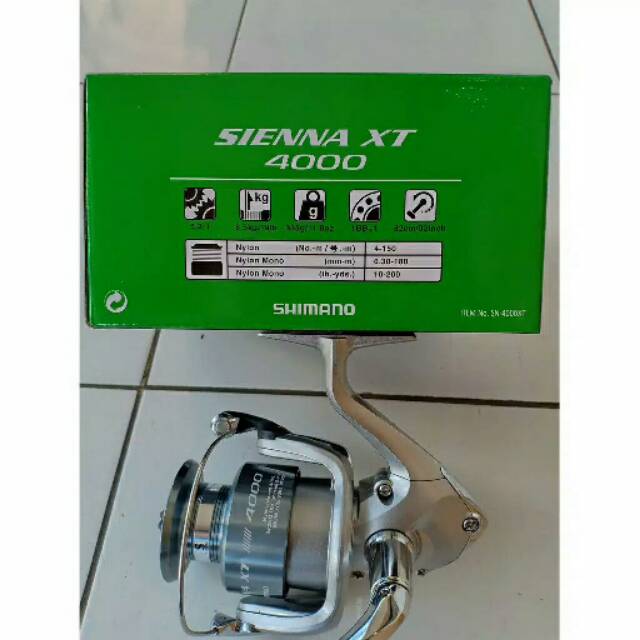 Reel Spinning Shimano Sienna XT 4000 Max Drag 8.5Kg